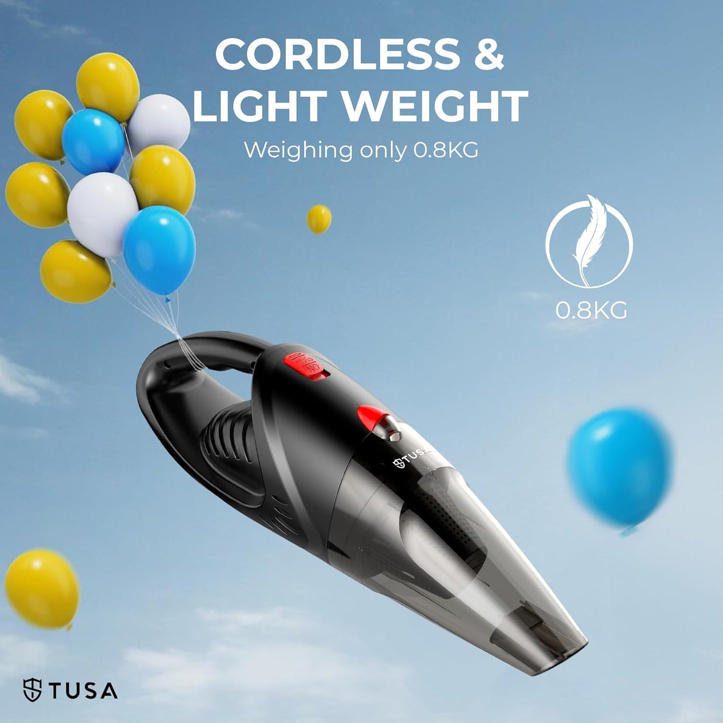 Tusa Cordless Vacuum Cleaner for Car & Home