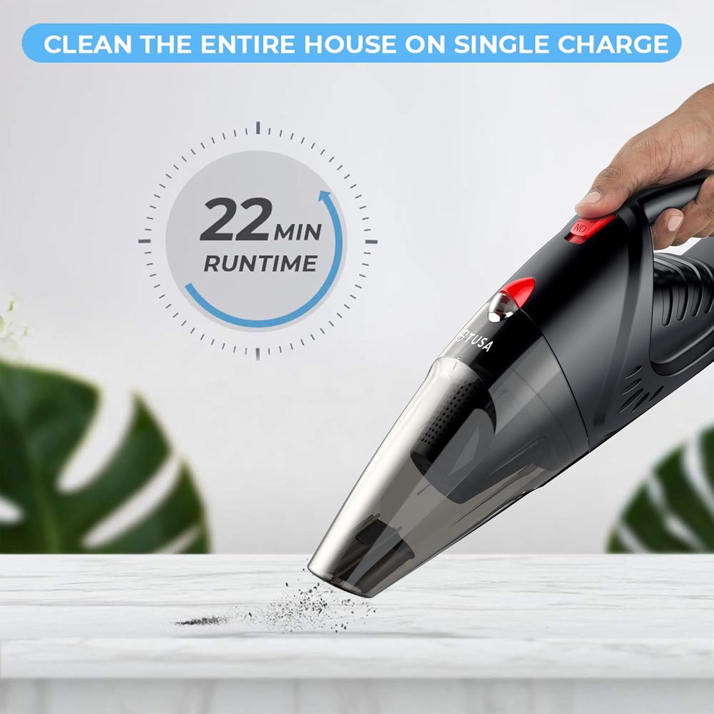 Tusa Cordless Vacuum Cleaner for Car & Home
