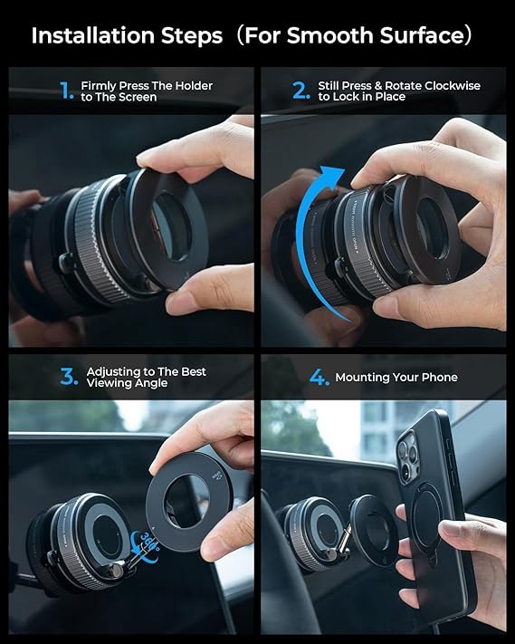 360° Vacuum Magnetic Suction Phone Holder