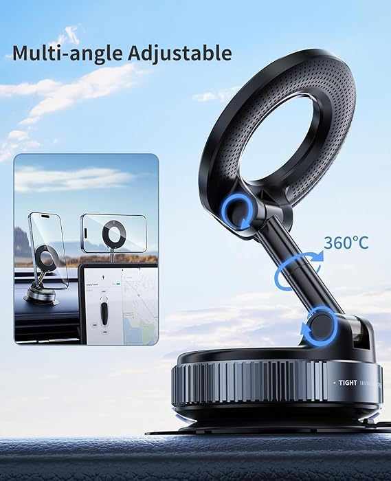 360° Vacuum Magnetic Suction Phone Holder