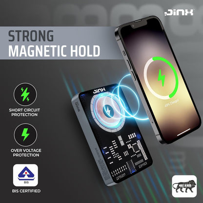 JINX Alpha Wireless Magnetic Powerbank with Retro Video Game