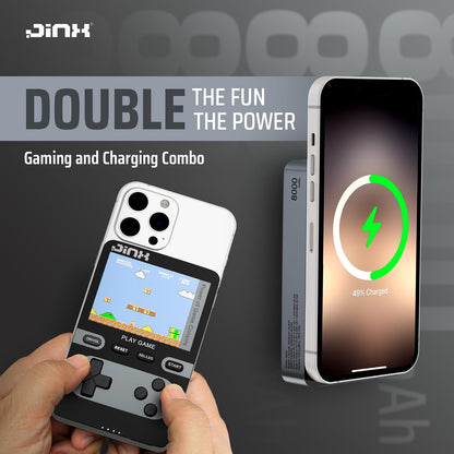 JINX Alpha Wireless Magnetic Powerbank with Retro Video Game