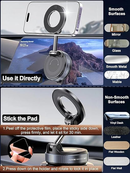 360° Vacuum Magnetic Suction Phone Holder